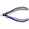 Pince coupante latérale bleue et grise. Inscription : 79 02 125, Cu max. Ø 1,7/hard max. Ø 0,7