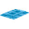 Couvercle C-KLT-D 43 PP, pour bacs pour petites pièces C-KLT, l. 400 x P 300 mm, bleu clair