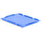 Couvercle D43 pour bacs EURO LTB/ELB, 400 x 300 mm, bleu
