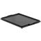 Couvercle pour bac aux dimensions EURO, L 400 x l 300 mm, avec crochet, plastique recyclé, gris fer