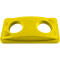 Couvercle pour bac Slim Jim®pour le tri de bouteilles ou cannettes, jaune