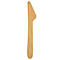 Couverts jetables Papstar Pure, couteau, L 165 mm, biodégradable, en bois de bouleau certifié FSC®, brun clair, 100 pièces