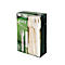 Couverts jetables Papstar Pure, fourchettes, L 155 mm, biodégradables, en papier certifié FSC®, blanc, 100 pièces