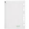 couverture transparente FolderSys, fermeture coulissante, bord de classement avec perforation EURO, sans PVC, feuille EVA transparente, A5, 10 pièces