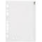 couverture transparente FolderSys, fermeture coulissante, bord de classement avec perforation EURO, sans PVC, feuille EVA transparente, A5, 10 pièces