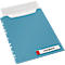 Couverture transparente Leitz® Cosy Privacy Maxi, opaque, A4, jusqu'à 150 feuilles, bord perforé pliable, étiquette d'écriture, 3 pièces, bleu
