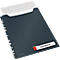 Couverture transparente Leitz® Cosy Privacy Maxi, opaque, A4, jusqu'à 150 feuilles, bord perforé pliable, étiquette d'écriture, 3 pièces, gris