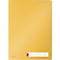 Couverture transparente Leitz® Cosy Privacy, opaque, A4, jusqu'à 40 feuilles, 3 compartiments et étiquette, 3 pièces, jaune