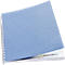 Couvertures carton pour perforelieuse, grain cuir, format A4, bleu, 100 p.