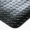 Black anti-slip mat with diamond plate pattern. Rounded corner, white background.