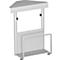 CPU-houder ALICANTE, aluminium zilver