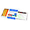 Craie pour tableau, 12 p. couleurs assorties