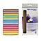 Craie pour tableau noir Westcott, multicolore, peu poussiéreuse, facilement effaçable, 12 x 84 mm, 12 pièces