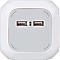 Cube multiprise ALEA-Power Brennenstuhl, 4 prises, 2 x USB, IP20, sécurité enfant, 2100 mA, affichage LED, polycarbonate