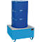 Cubeta BAUER AW-1/PE, con rejilla, 200 l, ancho 815 x fondo 815 x alto 470 mm, azul