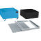 Cubeta BAUER AW-1/PE, con rejilla, 200 l, ancho 815 x fondo 815 x alto 470 mm, azul