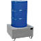 Cubeta BAUER AW-1/PE, con rejilla, 200 l, ancho 815 x fondo 815 x alto 470 mm, galvanizada