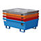 Cubeta colectora BAUER AO-2, acero, 246 l, An 1200 x P 800 x Al 415 mm, azul