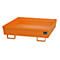 Cubeta colectora BAUER AO-4/A, acero, 280 l, An 1200 x P 1200 x Al 335 mm, naranja