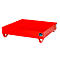 Cubeta colectora de acero sin rejilla, 1200 x 1200 mm, rojo RAL 3000