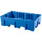 Cubeta colectora, para 2 barriles de 200 l c.u., accesible con transpaleta, An 865 x P 1245 x Al 350 mm, sin rejilla, polietileno, azul