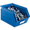 Cubo de almacenamiento abierto Schäfer Shop Select, acero, L 238 x A 149 x A 128 mm, 3,5 l, 8 kg, RAL 5015 (azul cielo)