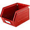 Cubo de almacenamiento abierto Schäfer Shop Select, acero, L 238 x An 149 x Al 128 mm, 3,5 l, 8 kg, RAL 3000 (rojo fuego)