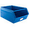 Cubo de almacenamiento abierto Schäfer Shop Select, con barra de transporte, L 732 x An 459 x Al 300 mm, 84 l, 180 kg, acero, RAL 5015 (azul cielo)