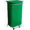 Cubo de basura Conticolor, con pedal, capacidad 110 l, verde