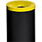 Cubo de basura de seguridad Grisu Color, 50 l, negro/amarillo