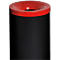 Cubo de basura de seguridad Grisu Color, 90 l, negro/rojo