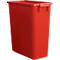 Cubo de basura sin tapa, 60 l, rojo