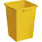 Cubo de basura sin tapa, 90 l, amarillo