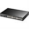 Schwarzer 24-Port Gigabit Ethernet Switch von Cudy Modell GS1024 mit Status-LEDs und Funktionsschalter.