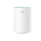 Weißer, zylindrischer Cudy WLAN-Router mit minimalistischem Design und mittiger Status-LED.