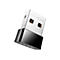 Kompakter Cudy USB-WLAN-Adapter Modell WU650 vor weißem Hintergrund.