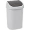Curver Abfallbehälter Mistral, Swingdeckel, 100 % Recycling-Kunststoff, B 325 x T 253 x H 517 mm, 25 Liter, grau/anthrazit