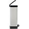 Curver Decobin Duo pedaalemmer, 2 x 23 liter, 70 % gerecycled kunststof, metaallook, B 390 x D 290 x H 720 mm, zilver/zwart