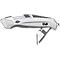 Cutter de sécurité en céramique Wedo® CERA-Safeline® Safety Cutter ALU, rétractation automatique de la lame, pour droitiers et gauchers, lames de rechange