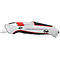 Cutter de sécurité Safety Cutter ALU Wedo®, rétractation automatique de la lame, pour droitiers et gauchers, lame de rechange