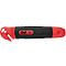 Cutter de sécurité Safety Cutter STANDARD Wedo®, rétractation automatique de la lame, outil de découpe, lame insérable pour les gauchers