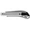 Cuttermesser Westcott, ergonomischer Softgrip-Griff, Klingenbreite 18 mm, Aluminiumgehäuse, Länge 250 mm, grau