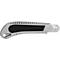 Cuttermesser Westcott, ergonomischer Softgrip-Griff, Klingenbreite 18 mm, Aluminiumgehäuse, Länge 250 mm, grau