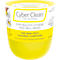 Gelbe Cyber Clean Reinigungsmasse, mit Schriftzügen, u.a. für gesunde Hygiene und Wohlbefinden.