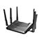 Routeur D-Link noir avec six antennes. Inscription : D-Link.