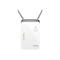 Répéteur wifi D-Link blanc avec deux antennes. Des LED et un bouton d'alimentation sont présents à l'avant.