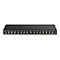 Schwarzer D-Link Netzwerk Switch mit 16 Ports. Beschriftung: DGS-1016S.