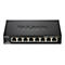 Commutateur Gigabit D-Link noir, étiqueté avec DGS-108 et numéros de port de 1 à 8.