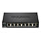 Commutateur Gigabit D-Link noir, modèle DGS-108, avec 8 ports et témoins lumineux.