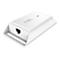 Weißer D-Link PoE-Injector, ein elektronisches Gerät, mit "POE OUT" und RJ45-Buchse.